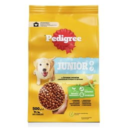 Briketi zivina&povr.Junior Pedigree 500g