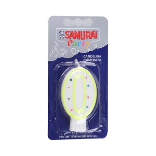 Svecica za tortu Samurai broj 0 790PA,Sterling