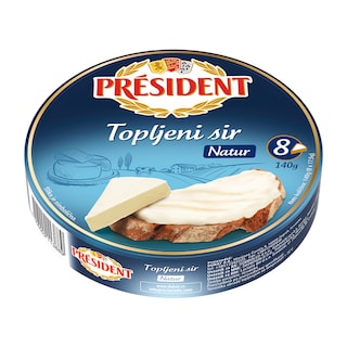 Sir topljeni natur President 140g