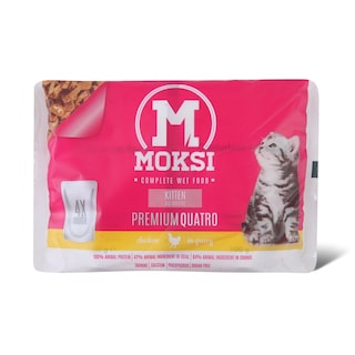 Preliv za mace/kitten pilet Moksi 4x100g
