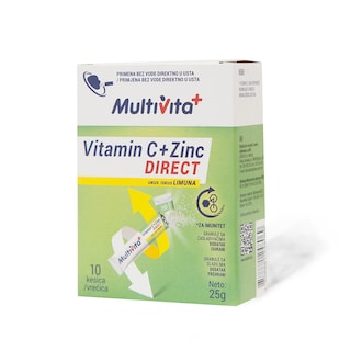 Multivita Vitamin c+zinc direct 10/1 25g