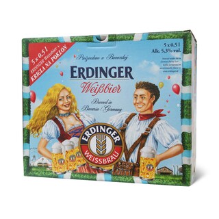 Pivo Svetlo Erdinger NRB 0.5l 5pack+casa
