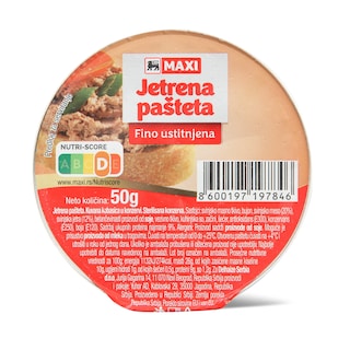Pasteta jetrena Maxi 50g