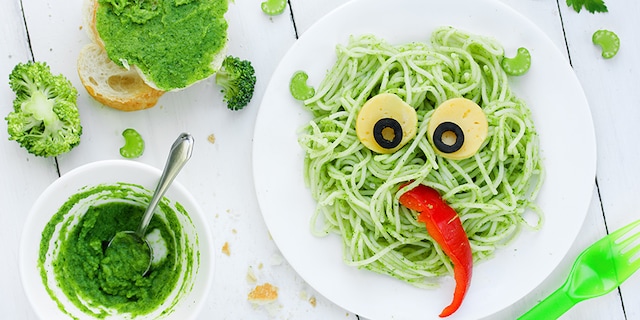 Špagete sa pesto sosom za decu