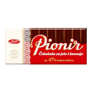 Cokolada za jelo i kuvanje Pionir 200g