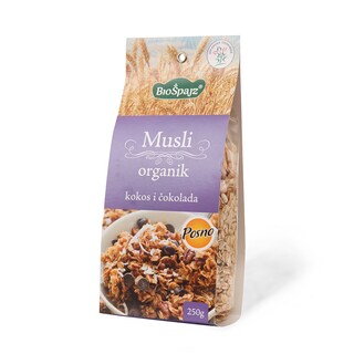 Musli Organic Kokos&Cokolada  250g