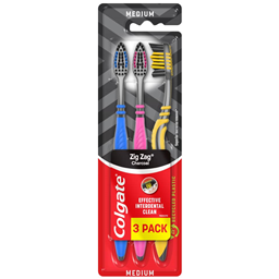Cetkica Colgate zig-zag charcoal 3pack