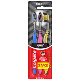 Cetkica Colgate zig-zag charcoal 3pack