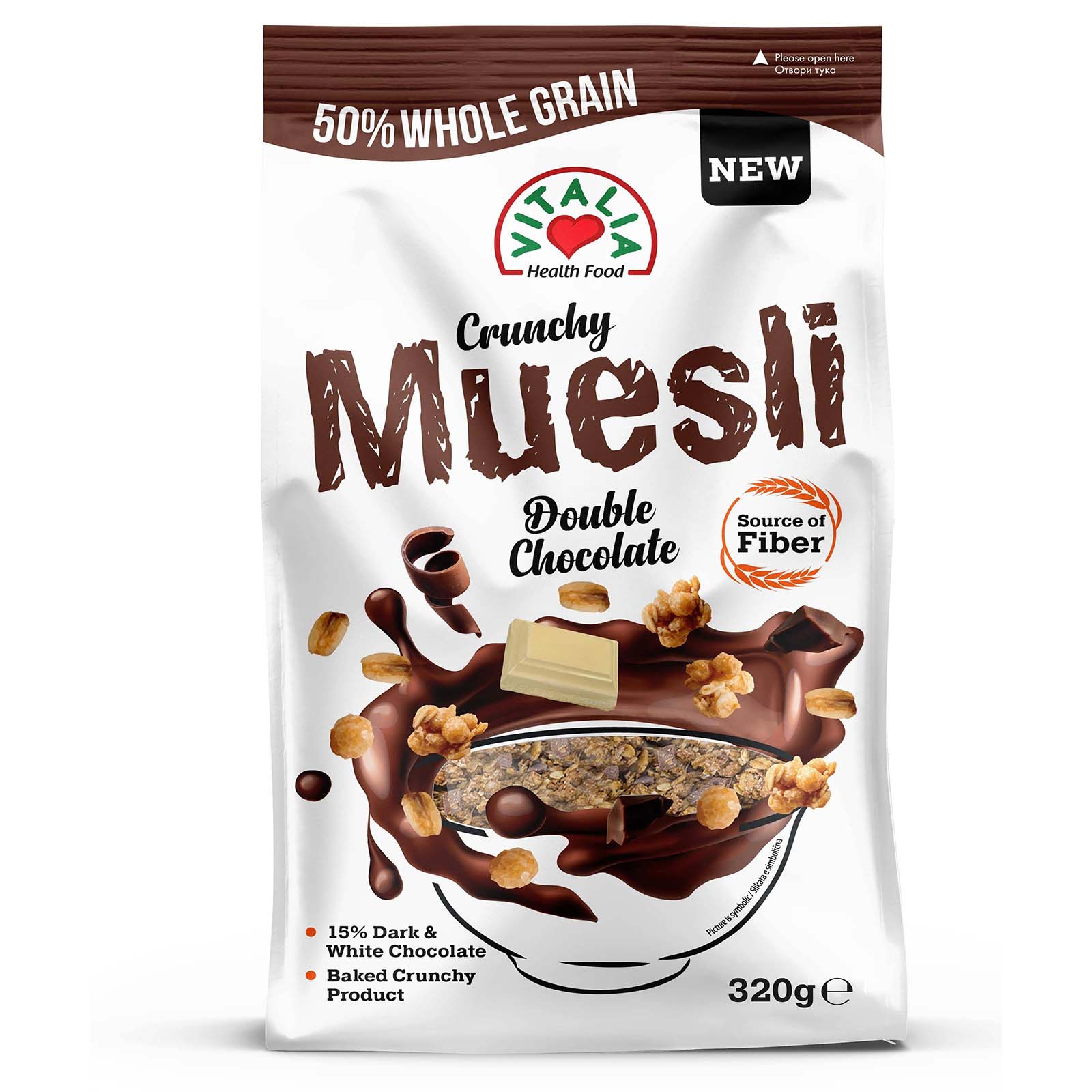 Musli crunchy dupla cokolada Vitalia320g
