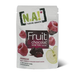 Vocne bombone malina cokolada Na! 35g