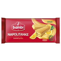 Napolitanke limun Bambi 185g