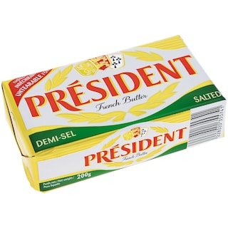 Maslac President slani 200g