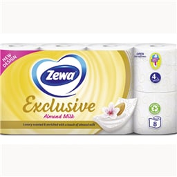 T.papir Exclusive alm.milk Zewa 4sl 8/1