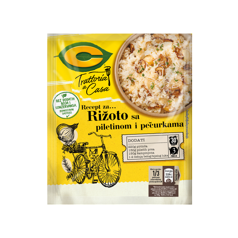 C ideja za rizoto/piletina/pecurke 40g