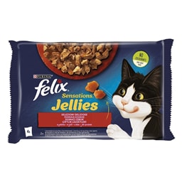 Hrana/macke Sensations meso Felix 4x85g