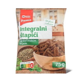 Grisine integralne sa zacinskim biljem Premia 75g