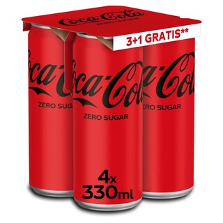 CocaCola Zero 0,33l multipak 3+1gratis