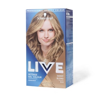 Boja za kosu 8.0 pescano plava Live