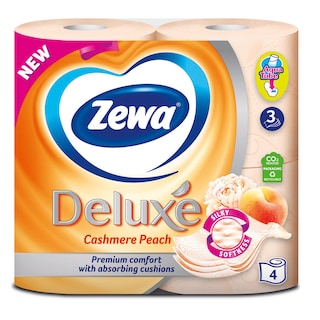 Toal.papir trosl.deluxe peach Zewa 4/1