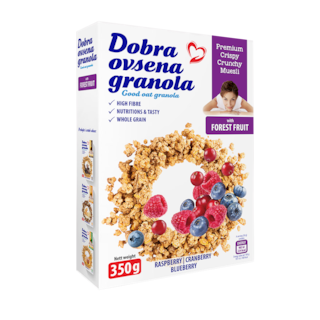 Dobra ovsena granola sumsko voce 350g