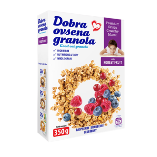 Dobra ovsena granola sumsko voce 350g