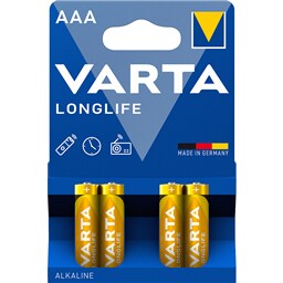 Baterija alkalna Longlife LR03 Varta 4/1