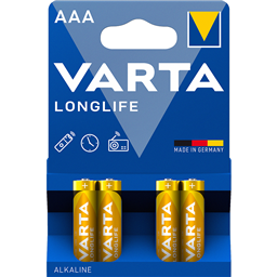 Baterija alkalna Longlife LR03 Varta 4/1