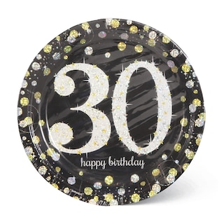 Sparkl tanjirici 30gold 1/8-23cm-Amscan