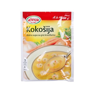 Supa kokos.bistra sa griz knedlama 45g