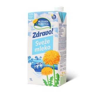 Sveze mleko Zdravo! 2,8% 1l TB