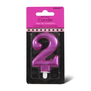 Sparkl svecica 2 Pink Amscan 9,3cm