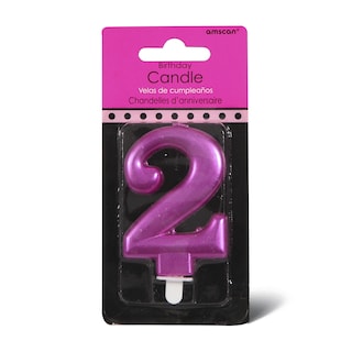 Sparkl svecica 2 Pink Amscan 9,3cm