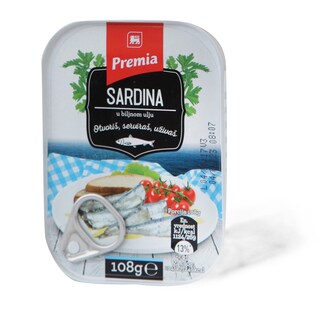 Sardina u biljnom ulju Premia 108g