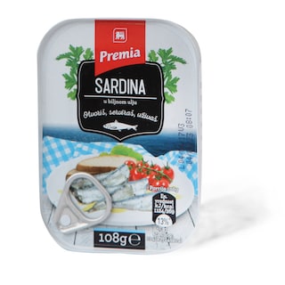 Sardina u biljnom ulju Premia 108g