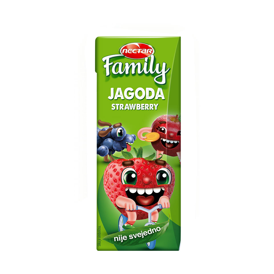 Sok jagoda Family Nectar 0,2l