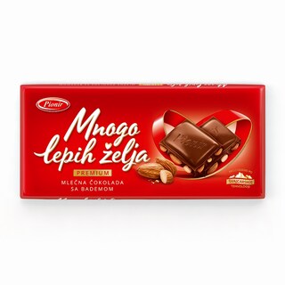 Mlecna cokolada MLZ Pionir badem 200g