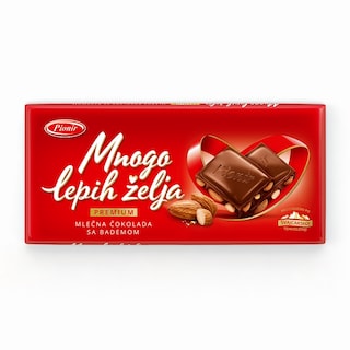 Mlecna cokolada MLZ Pionir badem 200g