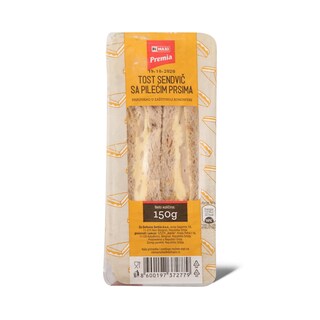 Tost sendvic sa pil. prsima 150g Premia