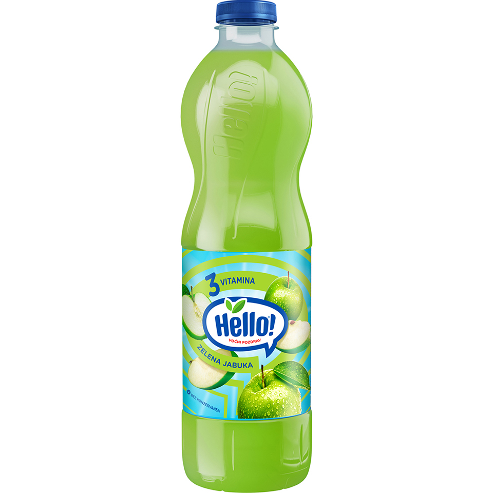 Sok zelena jabuka Hello 1.5l