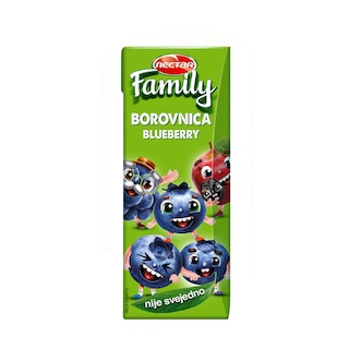 Sok borovnica Family Nectar 0,2l
