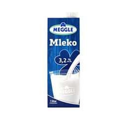 Mleko sterilizov.3.2%mm Meggle cep TP 1l