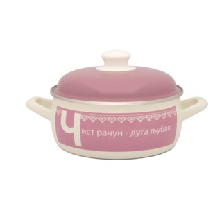 Plitka serpa 16 Cirilica roze