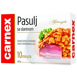 Pasulj sa hamburskom slaninom Carnex400g