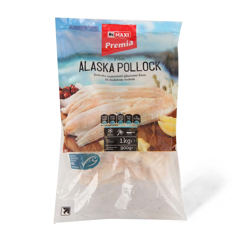 Smrznuti filet Aljaska kolj.Premia 1KG