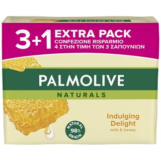 Sapun Palmolive Milk&Honey 90g 3+1gratis
