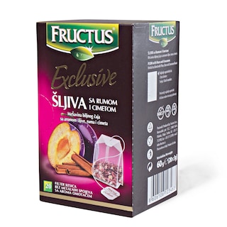 Caj sljiva/rum&cimet Fructus 60g-excl.