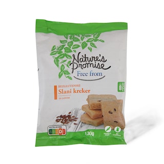 Bezglut.slani kreker pros/lan NP 130g