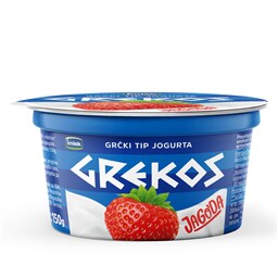Vocni jogurt jagoda Grekos 150g