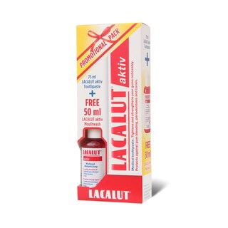 Pasta Lacalut Akt.75ml+gratis rast.50ml