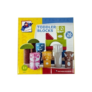 Drvene kocke u boji-26 komada Woody